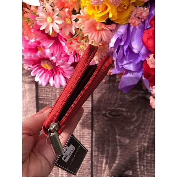 Red Genuine Leather Wallet - Picture 7 of 8